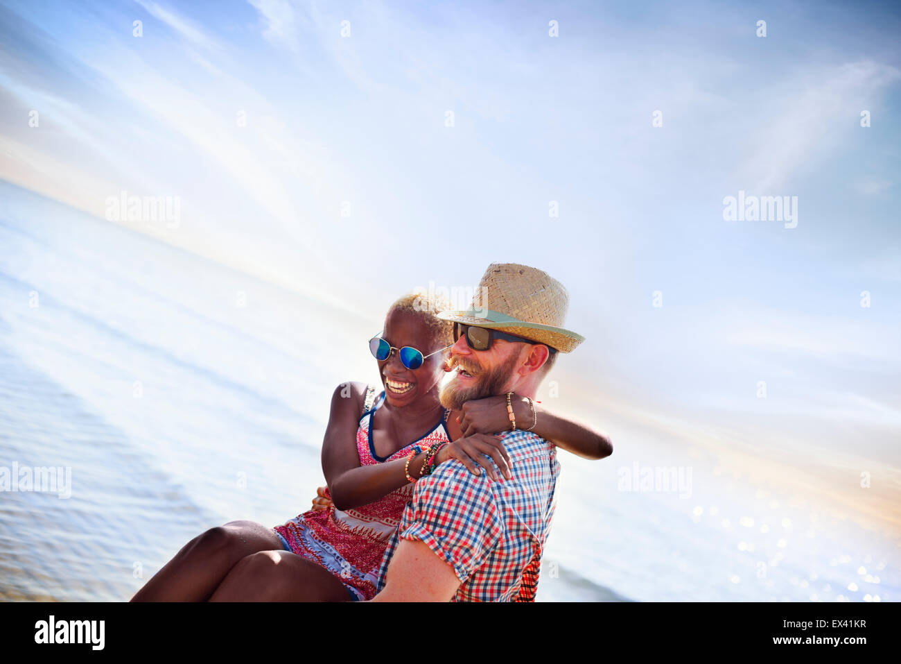 Sweet-Strand Sommerurlaub paar Liebe Konzept Stockfoto