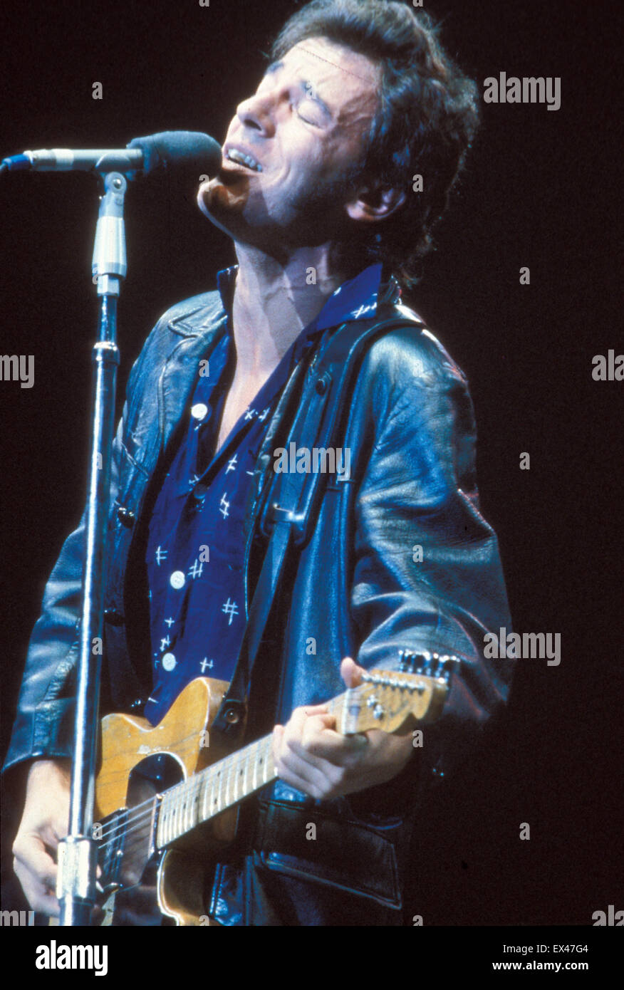 BRUCE SPRINGSTEEN U.S. Rockmusiker über 1988. Foto Jeffrey Mayer Stockfoto