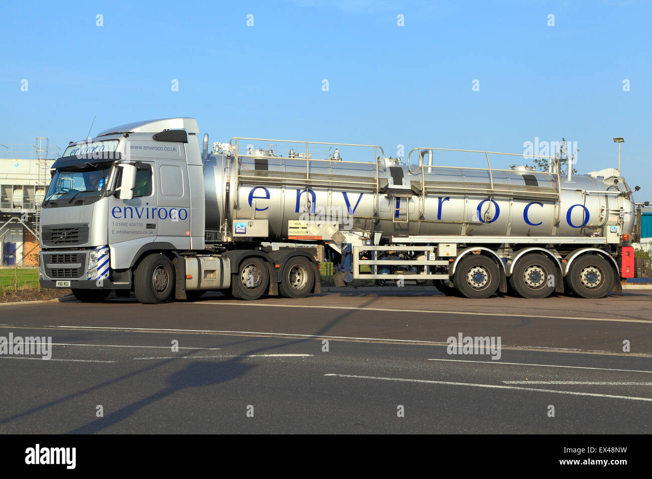 Enviroco Fuel Tanker Transporter Fahrzeug, Fahrzeuge, Transporter, transport Tanker, England, UK Stockfoto
