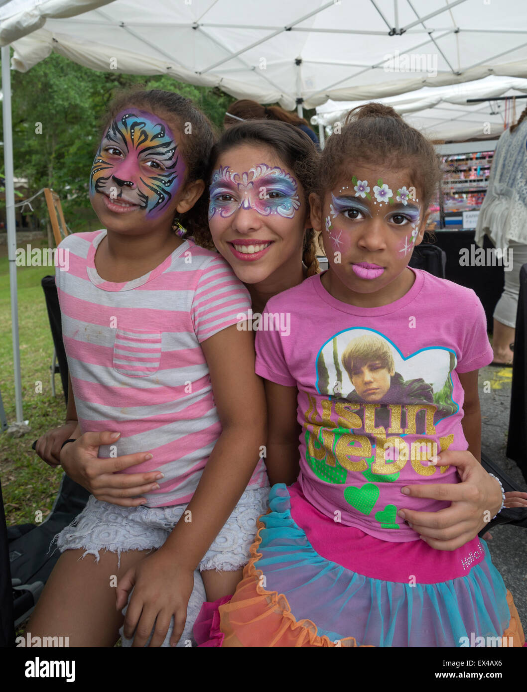 Pioneer Days Festival im kleinen North Florida Stadt des hohen Federn. Stockfoto