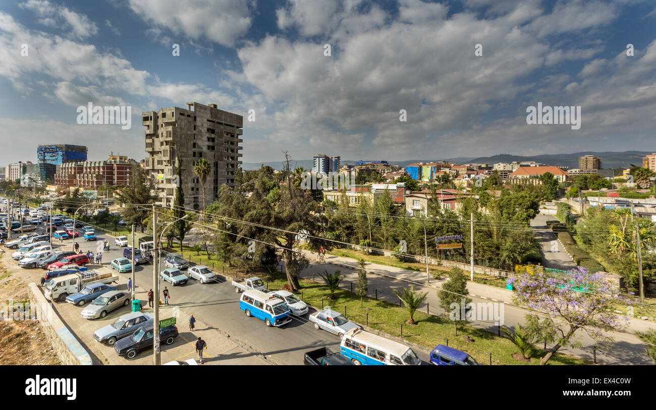 Die Nachbarschaften Der Bolus Teil Der Hauptstadt Von Athiopien Addis Abeba Stockfotografie Alamy