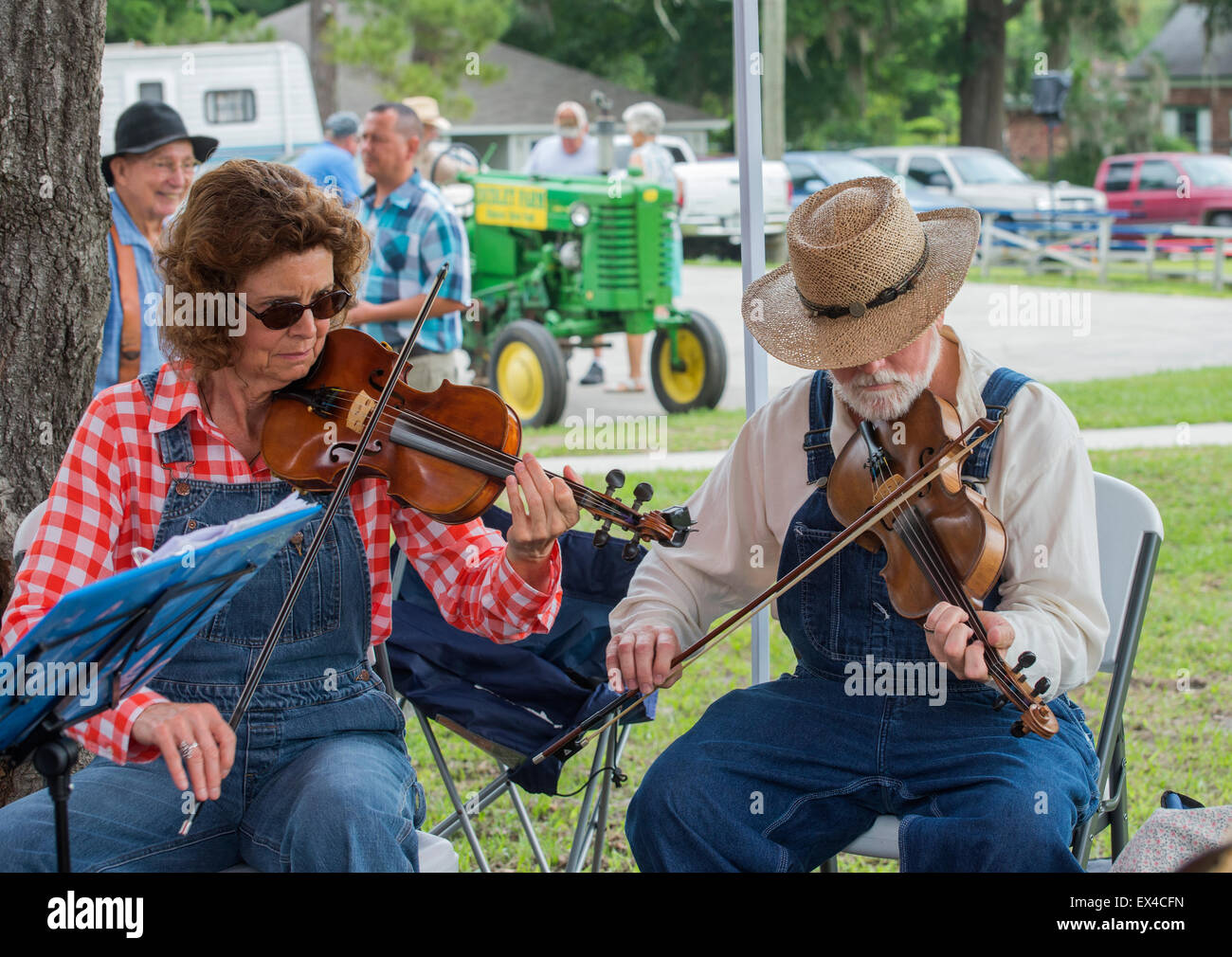 Pioneer Days Festival im kleinen North Florida Stadt des hohen Federn. Stockfoto