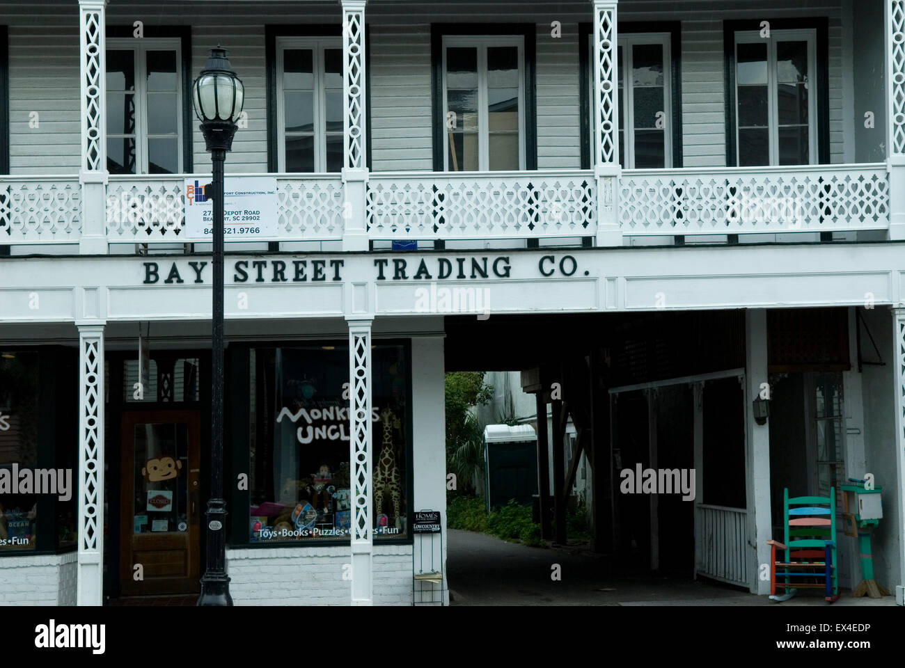 Bay Street Trading Co Beaufort SC USA Stockfoto