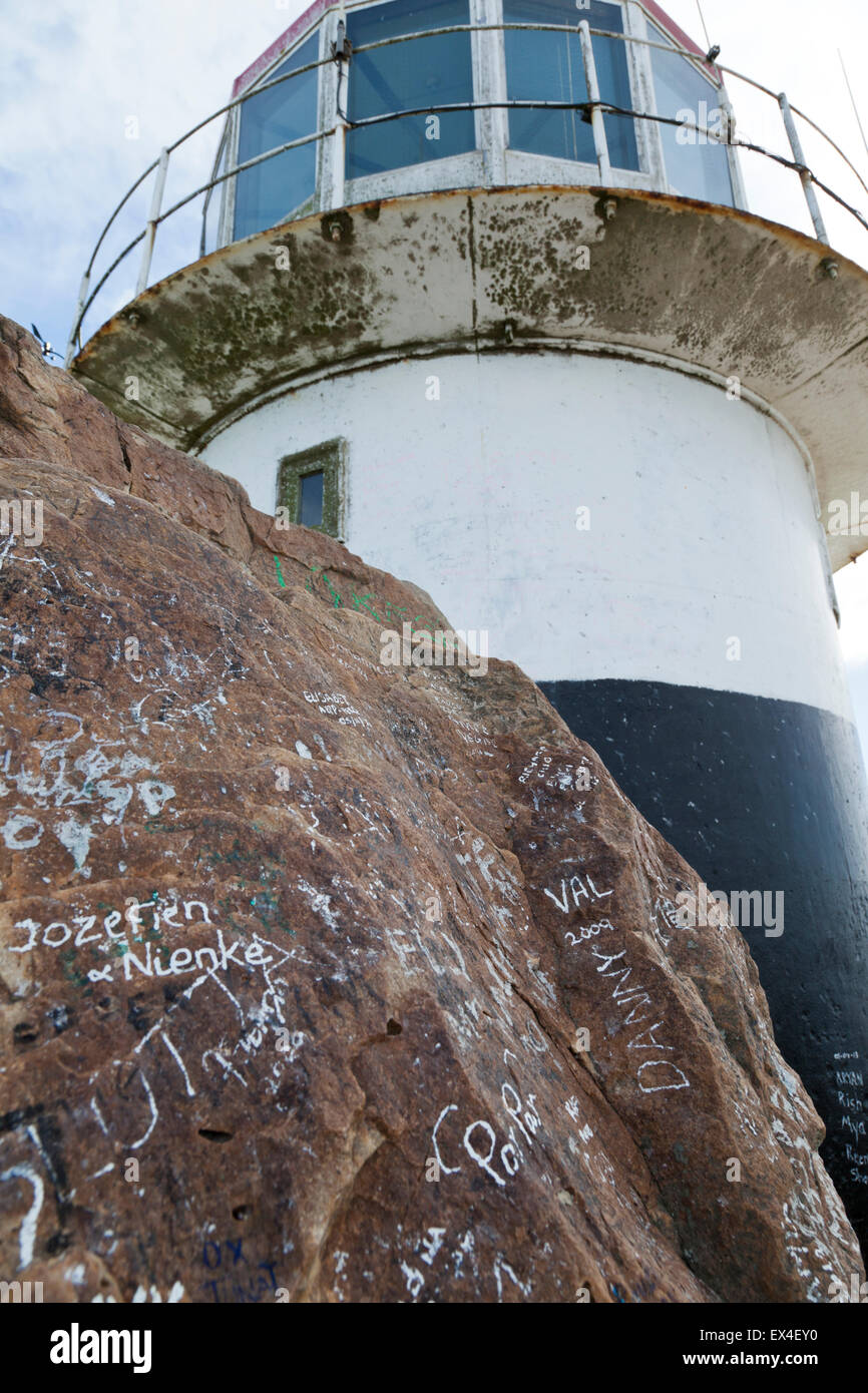 Der alte Leuchtturm am Cape Point, Cape Peninsula, Südafrika, Afrika Stockfoto