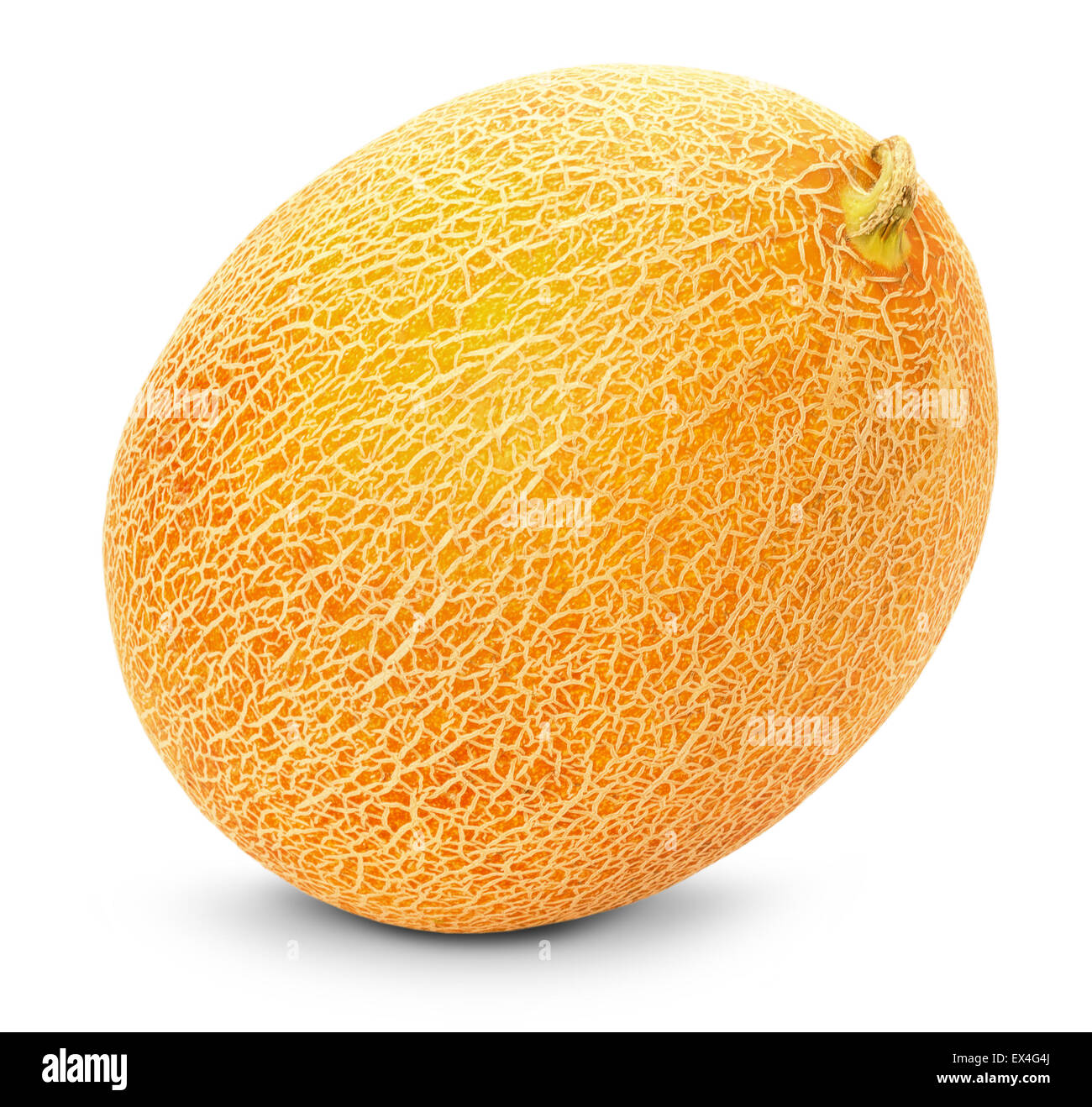 lecker Melone auf dem weißen Hintergrund isoliert. Stockfoto