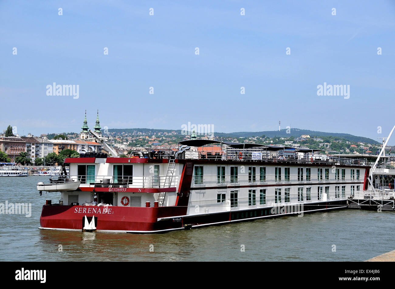 Serenade 1 Boot auf der Donau, Budapest, Ungarn Stockfoto