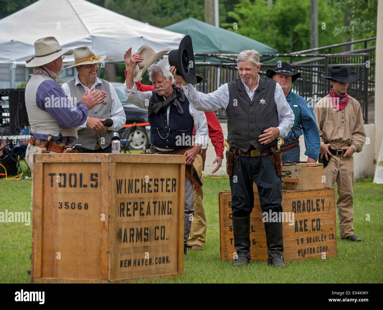 Pioneer Days Festival im kleinen North Florida Stadt des hohen Federn. Stockfoto