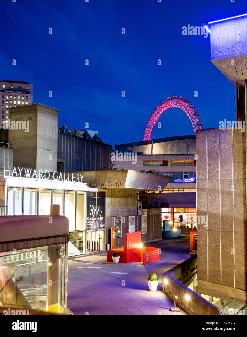 South Bank Center Nacht London UK Stockfoto