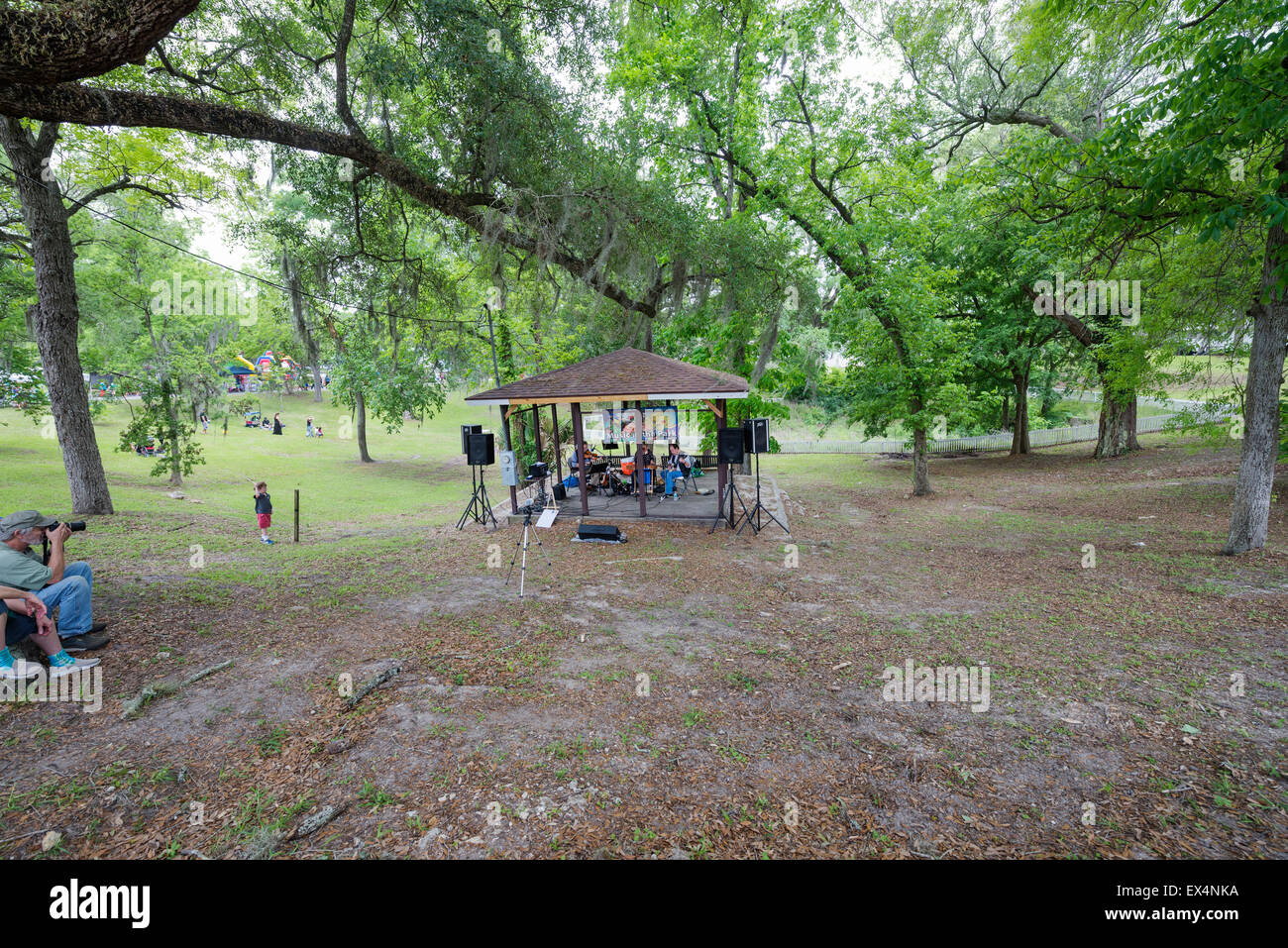 Pioneer Days Festival im kleinen North Florida Stadt des hohen Federn. Stockfoto