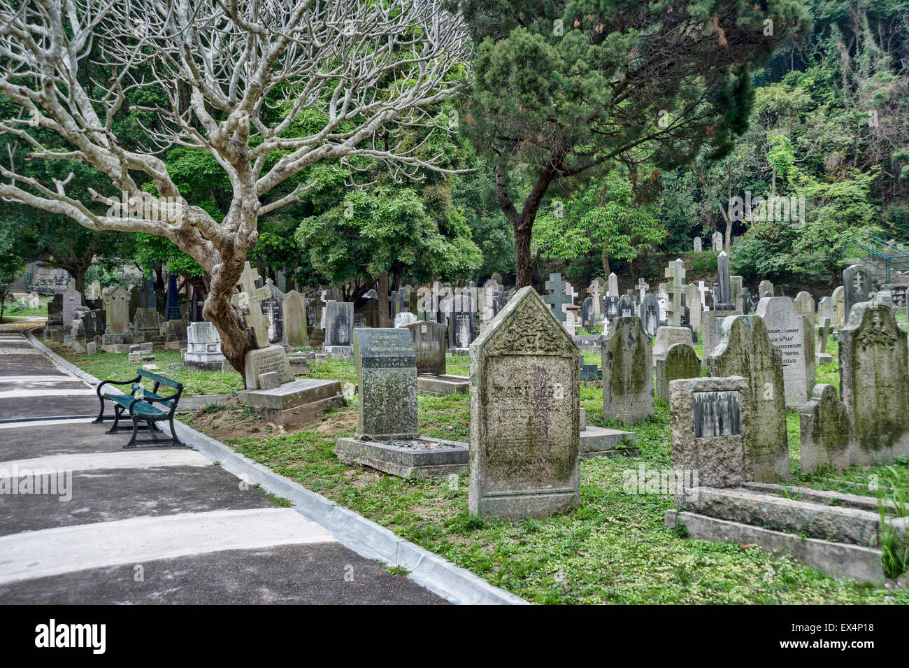 Hong Kong Friedhof Stockfoto