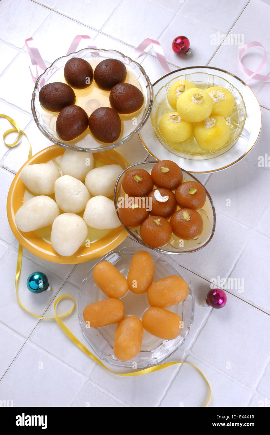 Gulab Jamun & Chum Kumpels Stockfoto