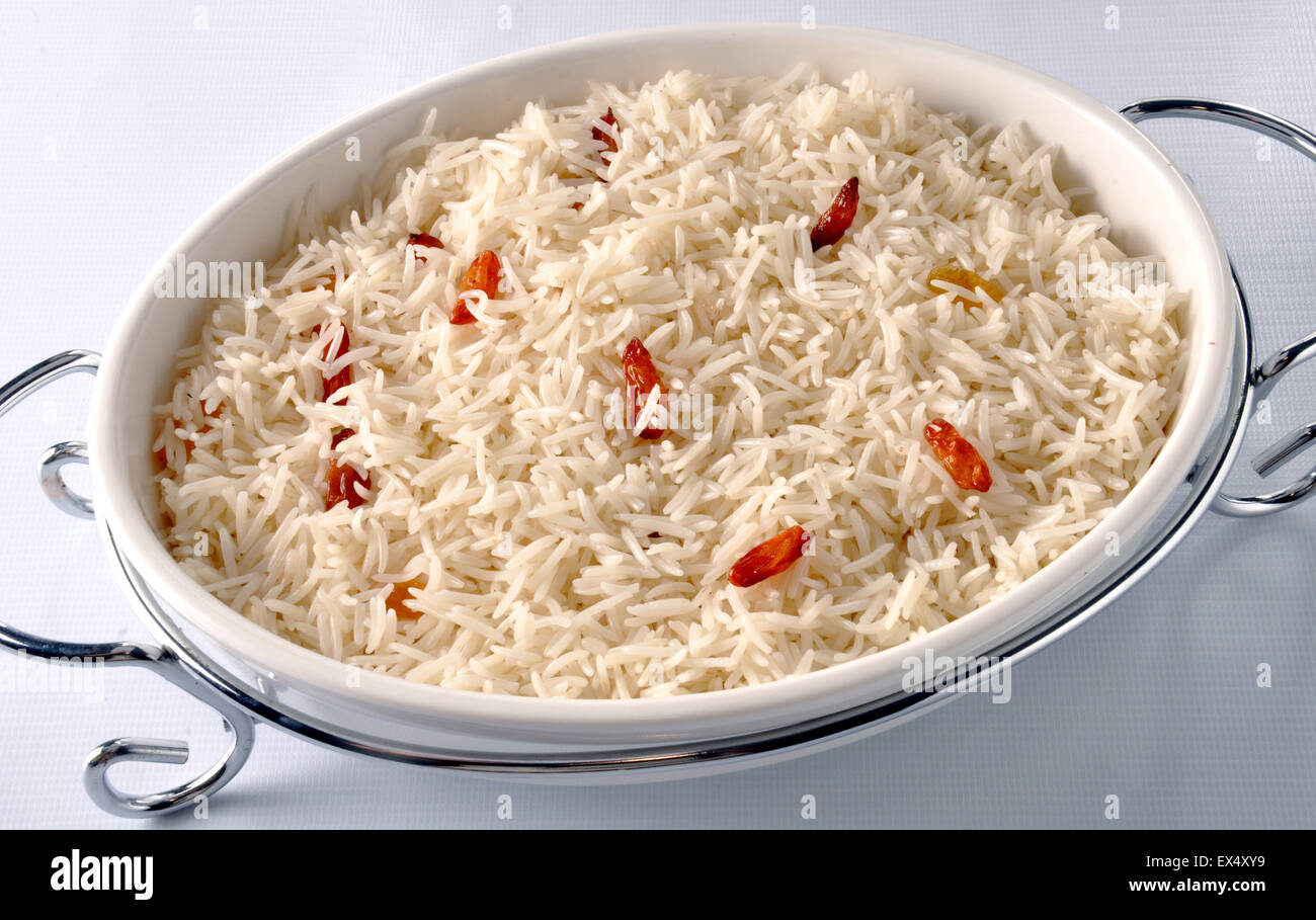 Afghani & Kashmiri Pulao Stockfoto