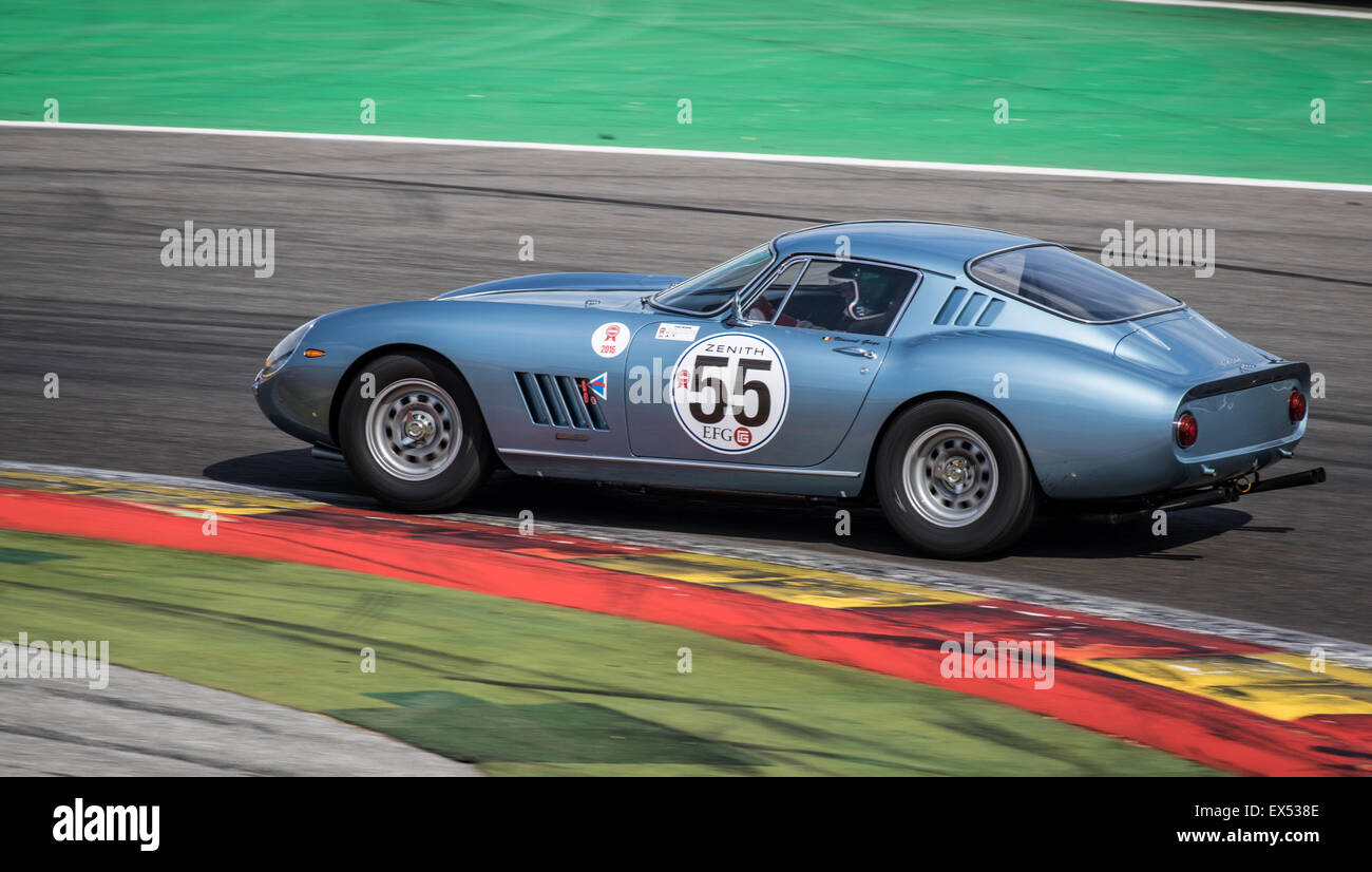 Klassischen Autorennen auf der Spa Classic 2015 Stockfoto