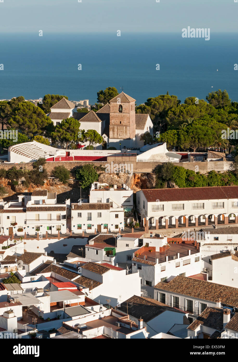 Old White Village von Mijas, Andalusien, Spanien Stockfoto