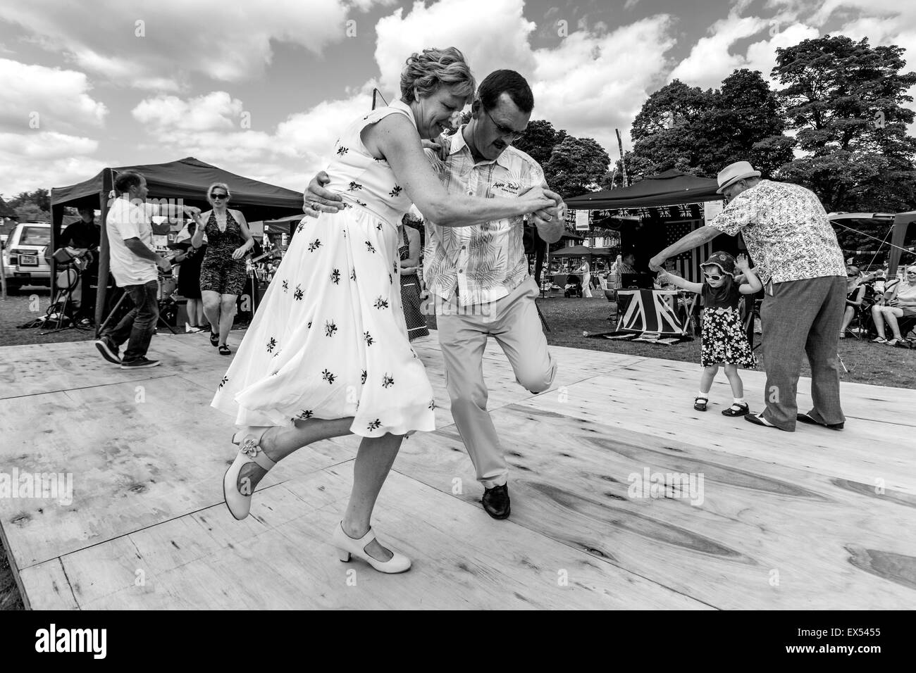 P J-Tanz-Club führen Sie an der jährlichen Nutley Village Fete, Nutley, Sussex, UK Stockfoto