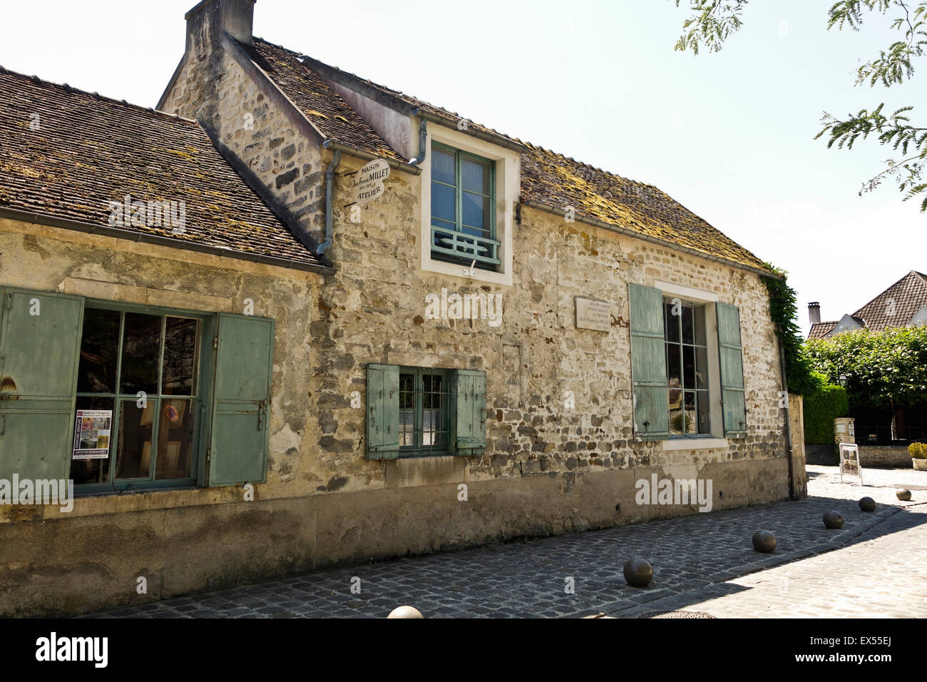 Studio und Haus des französischen Malers Jean-François Millet, Barbizon, Seine-et-Marne, Frankreich. Stockfoto