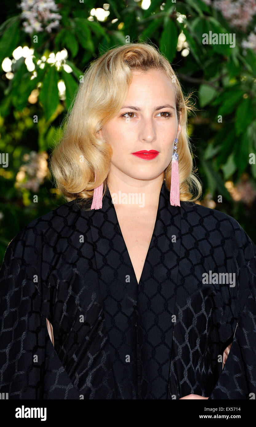 Charlotte Dellal besuchen die Serpentine Galerien-Sommer-Party in London den 2. Juli Stockfoto