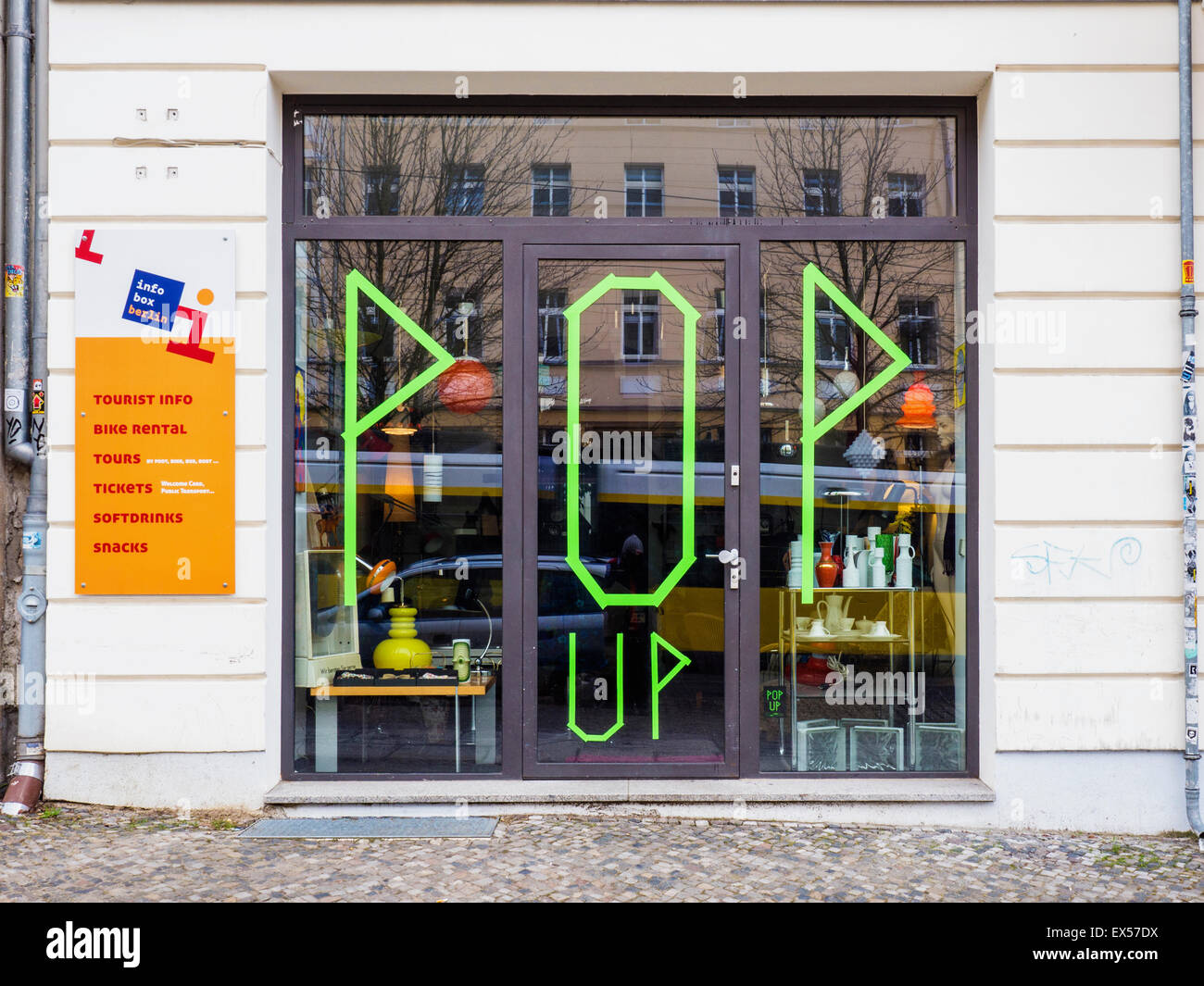 Berlin Mitte Pop-up-store Stockfoto