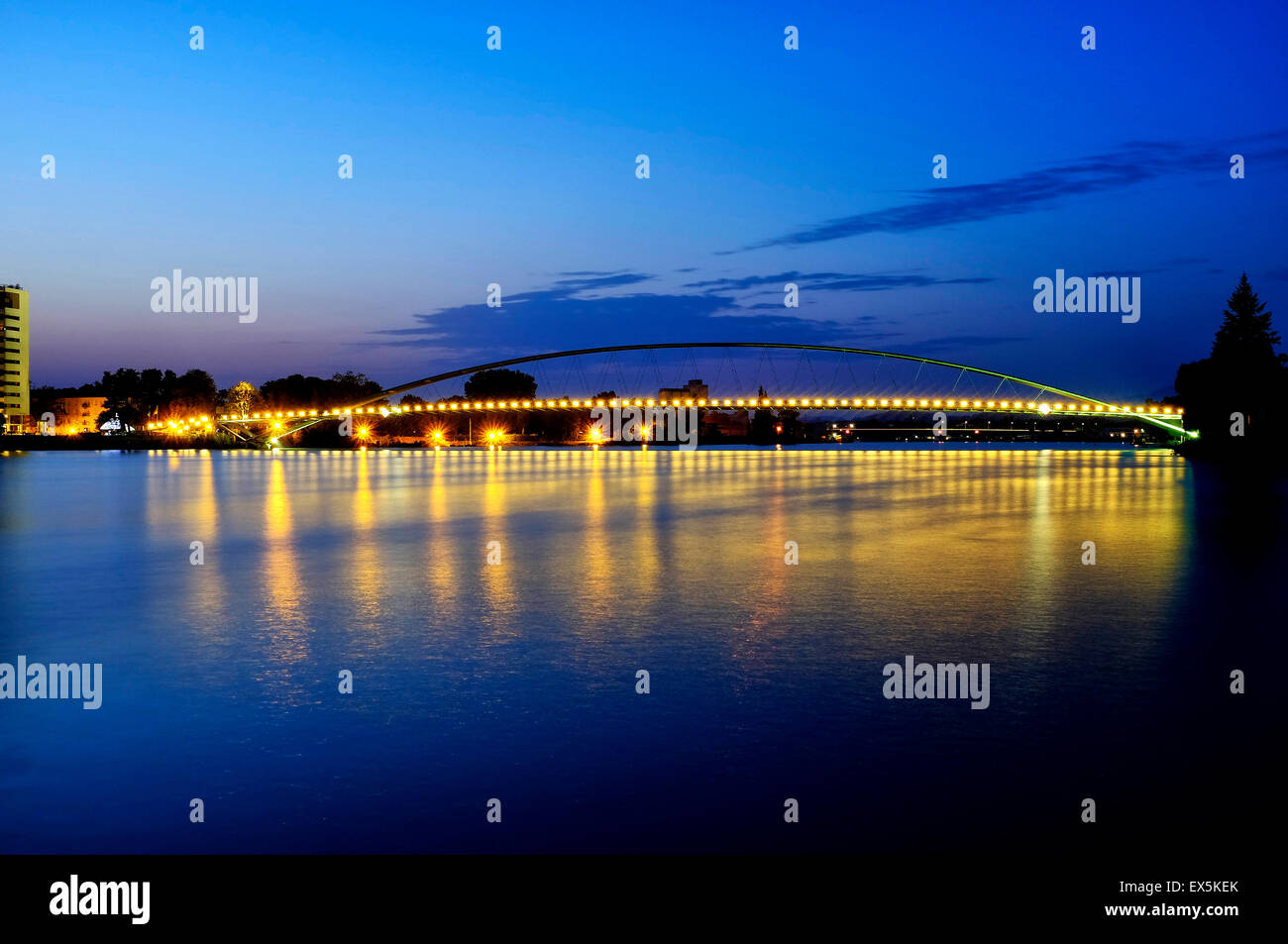 Drei Länder-Brücke, Basel, Schweiz Stockfoto