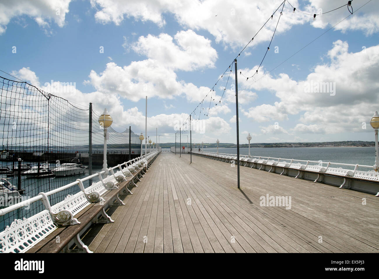 Bewölktem Himmel Torquay Devon England UK Stockfoto