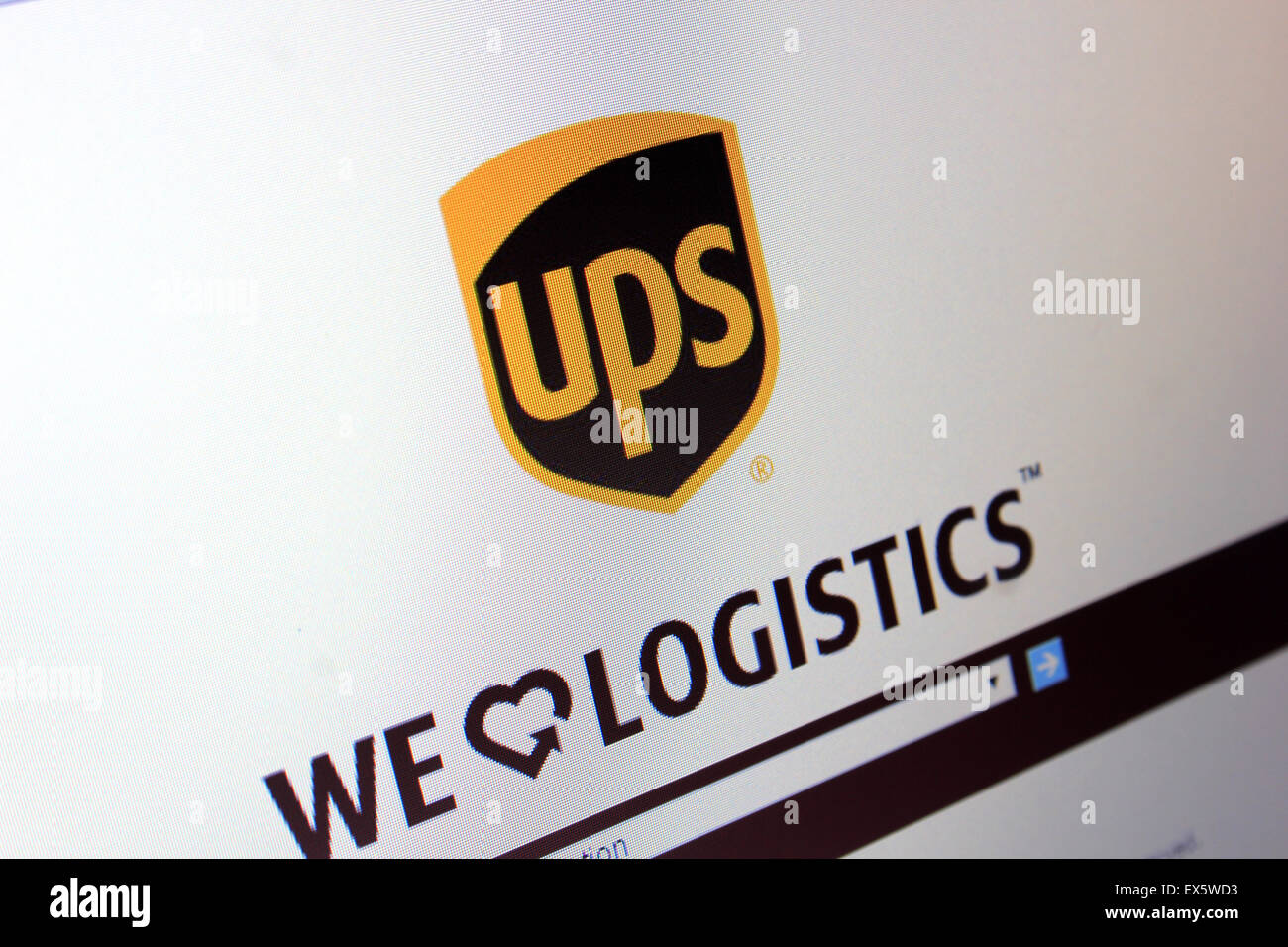 UPS.com Stockfoto
