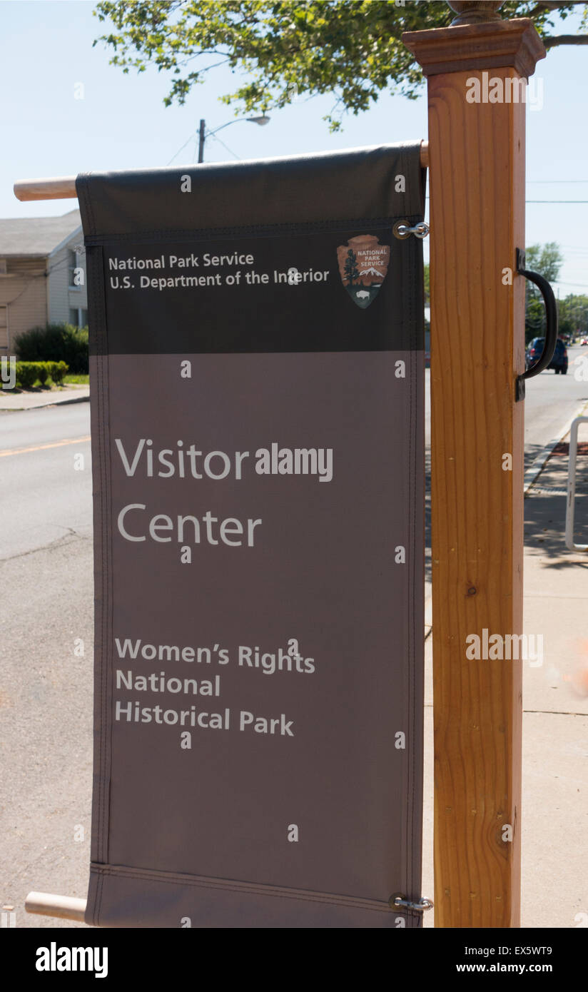 Die Rechte der Frau nationaler historischer Park Seneca Falls NY Stockfoto