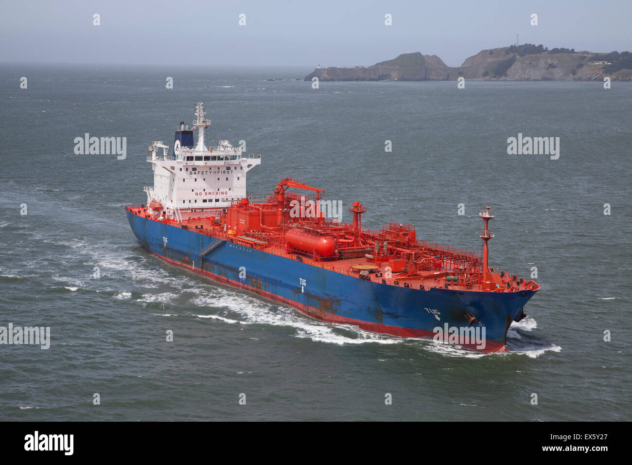 Massengutfrachter Schiff auf hoher See Stockfoto