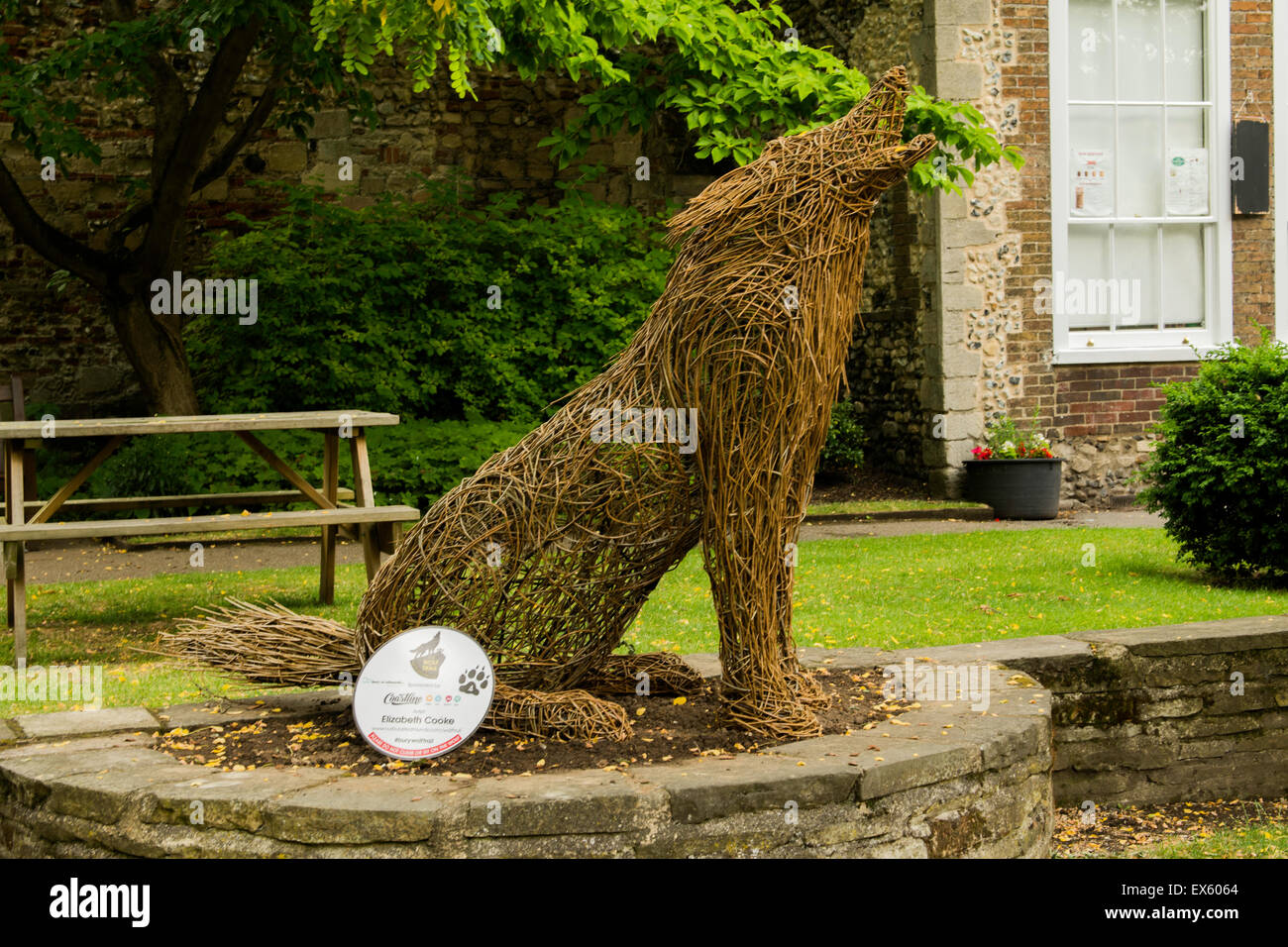 Wolf-Trail Exibition in Bury St Edmunds Stockfoto