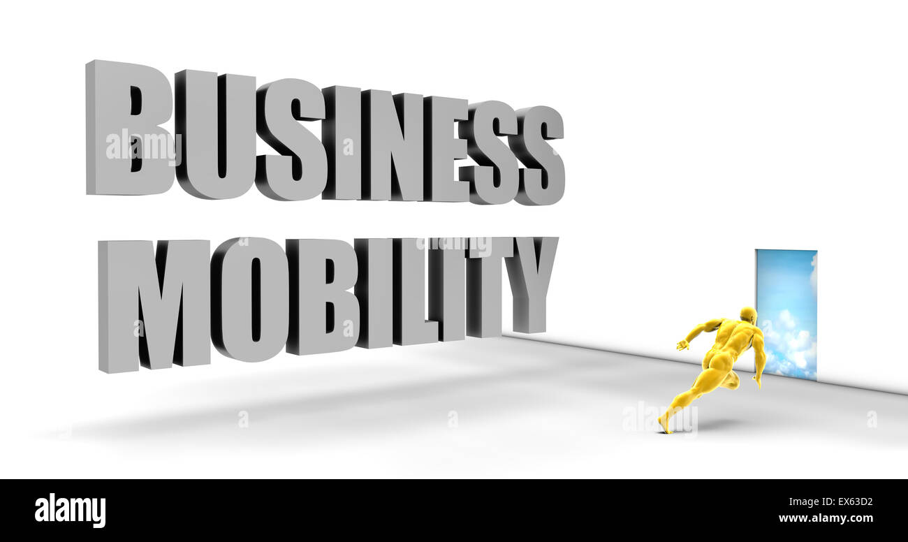 Business-Mobilität als ein Fast Track direkt Express Pfad Stockfoto