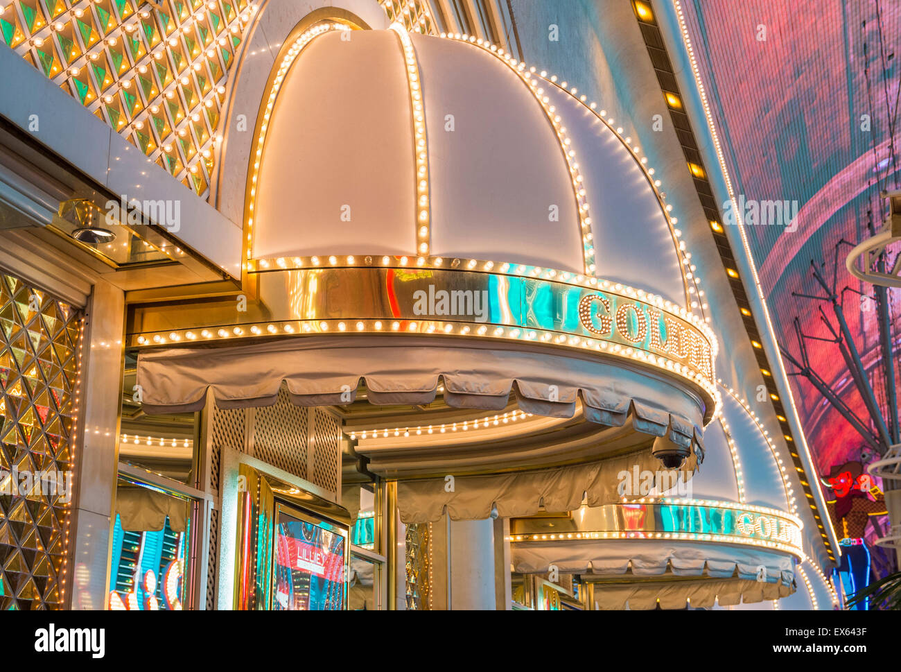 Das Golden Nugget Hotel and Casino in der Innenstadt von Las Vegas Stockfoto