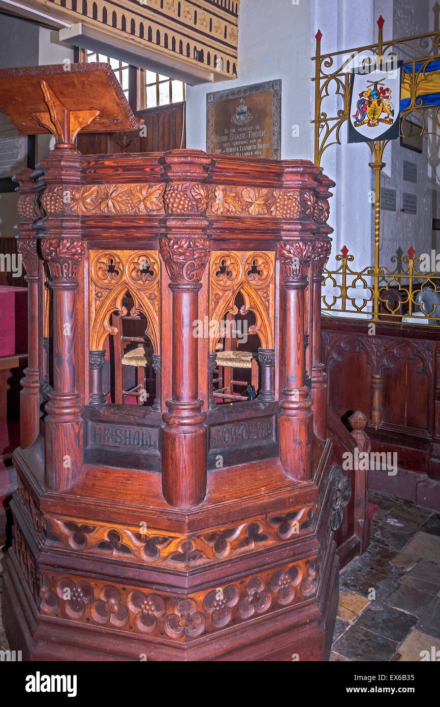 Im Inneren der Kirche Saint Johns Barbados West Indies Stockfoto