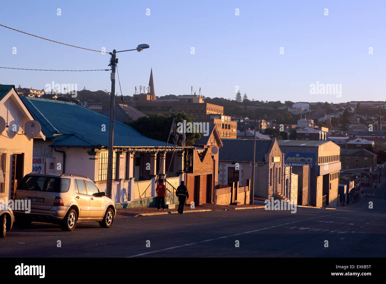 Am späten Nachmittag in Mossel Bay, Südafrika Stockfoto