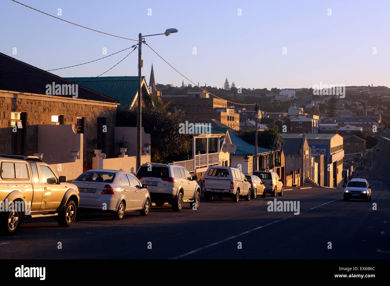 Am späten Nachmittag in Mossel Bay, Südafrika Stockfoto