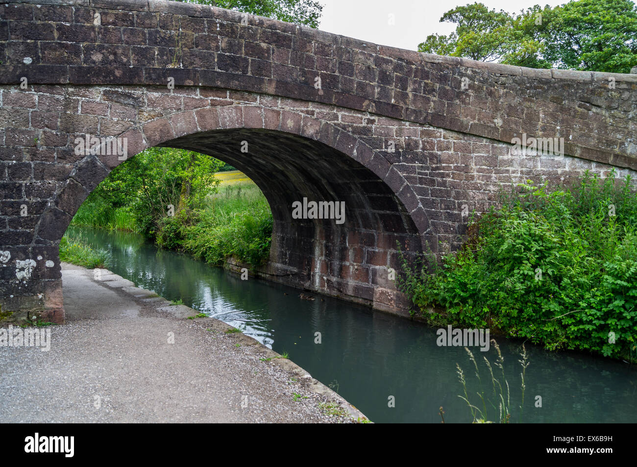 Unterkunft-Brücke auf die Cromford Canal, Cromford, Derbyshire, England Stockfoto