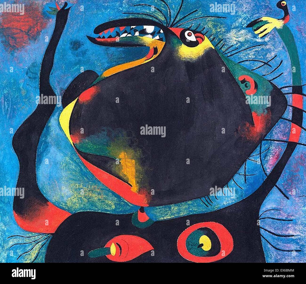 Joan Miró Kopf einer Frau Stockfoto