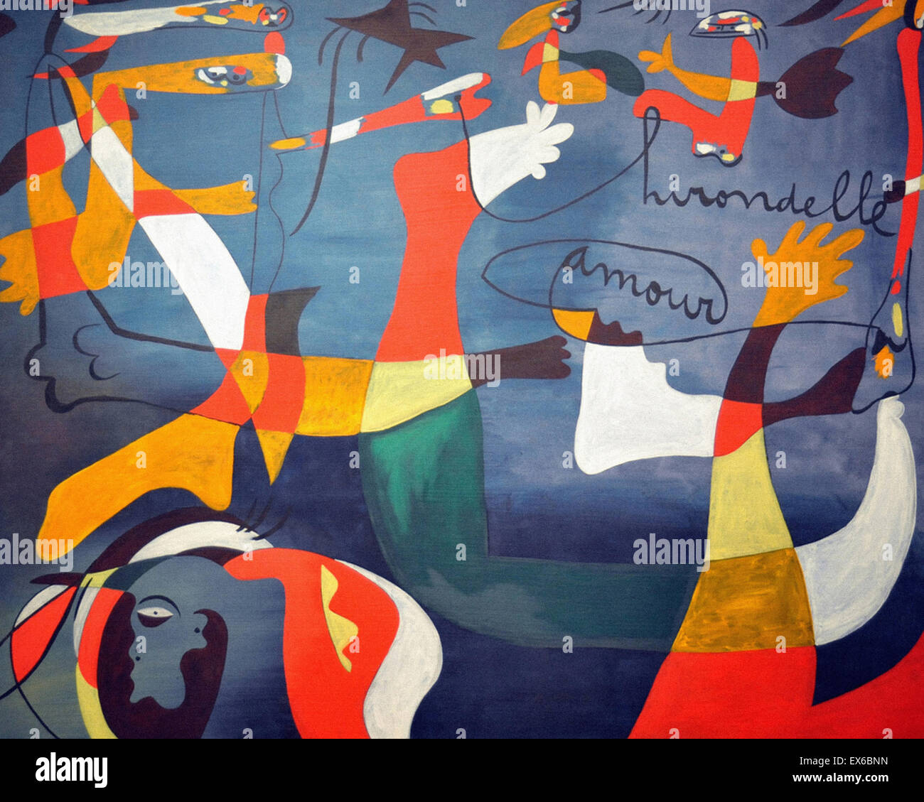 Joan Miró Hirondelle Amour Stockfoto