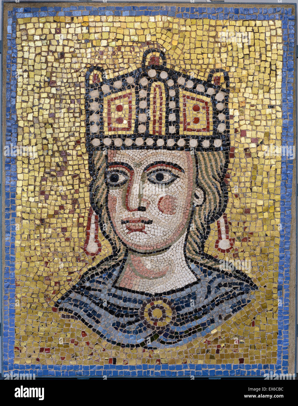 Rom. Italien. Museo di Scultura Antica Giovanni Barracco. Ecclesia Romana, 12. C A.D. Polichrome Mosaik von Str. Peters Basilica Stockfoto