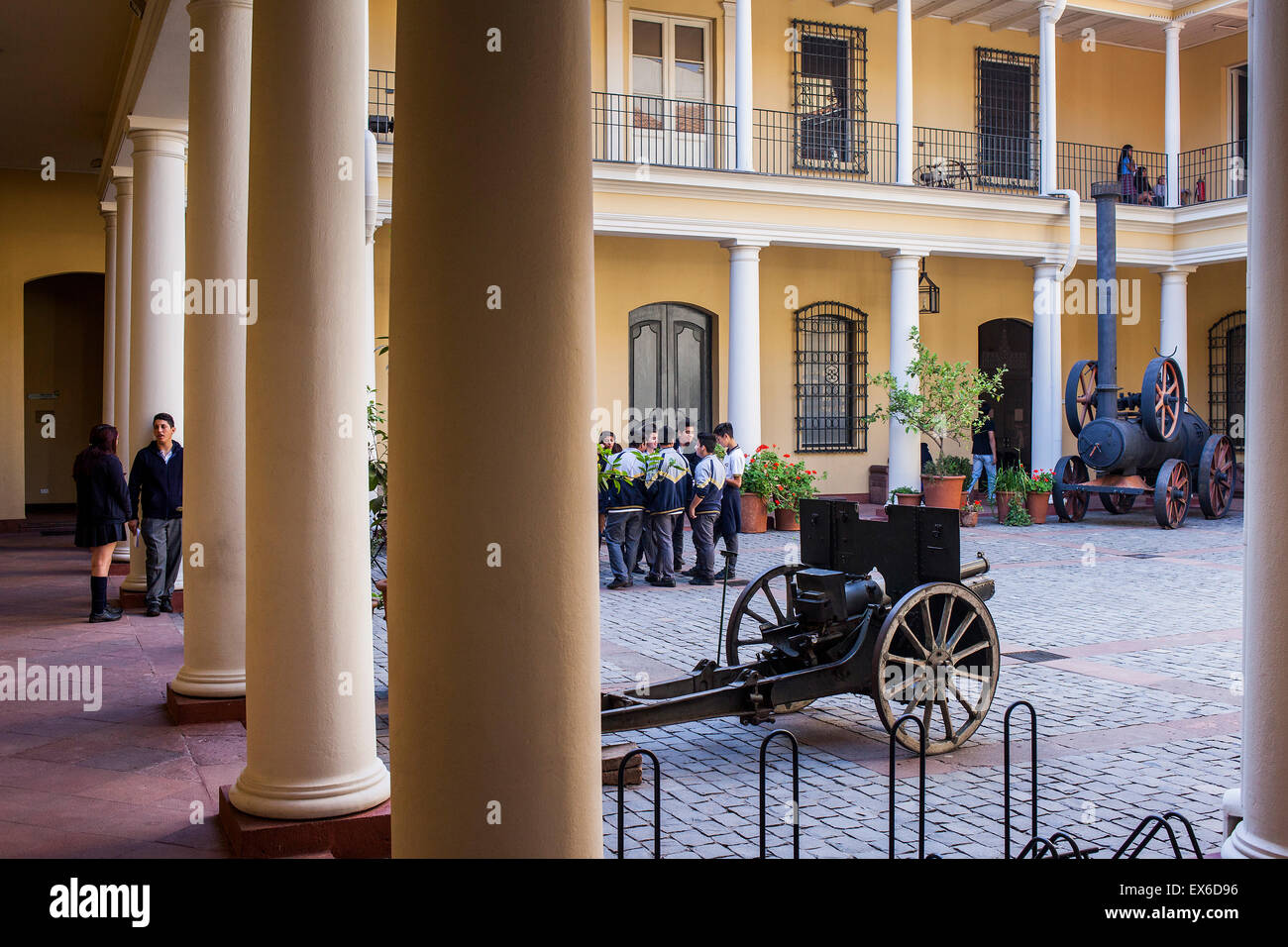 National Historical Museum, Hof, Santiago. Chile. Stockfoto