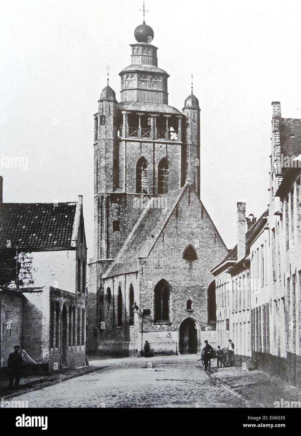 Die Kirche von Jerusalem (Jeruzalemkerk) in Brügge ist eine einzigartige Kapelle 1428 durch reiche Pilger vor kurzem aus Jerusalem zurückgekehrt Stockfoto