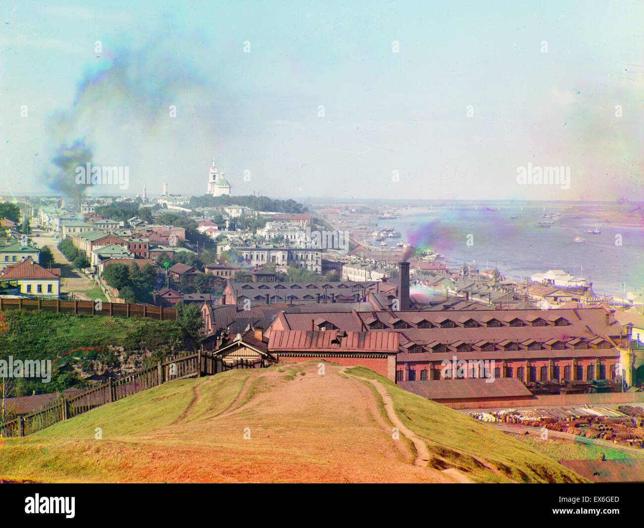 Sergei Michailowitsch ProkudinGorskii; Gesamtansicht der Stadt Perm