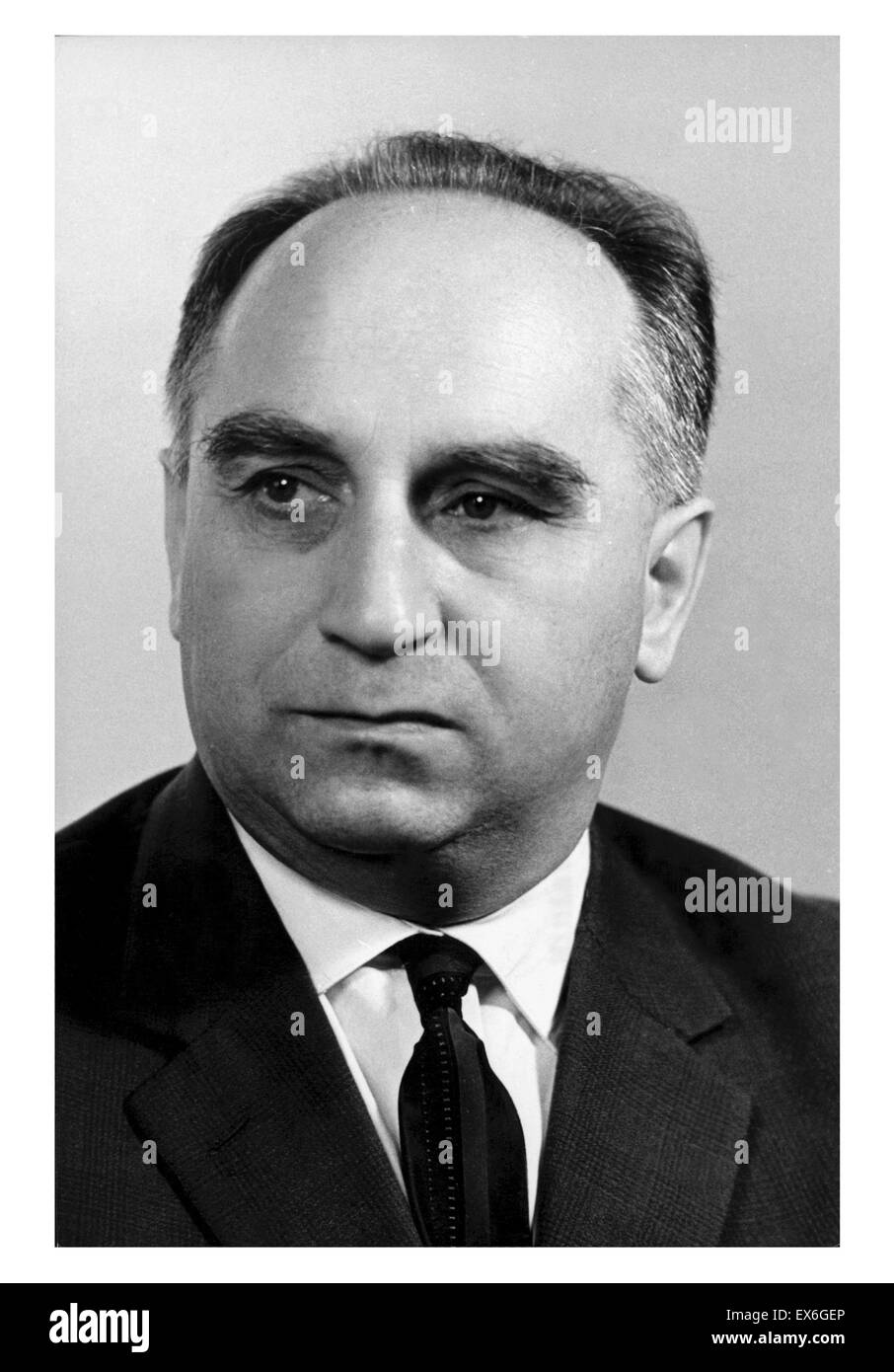 Stefan J? Drychowski (9. Mai 1910 - 1996) [1] war ein polnischer Journalist und kommunistischer Politiker, stellvertretender Ministerpräsident, Minister für auswärtige Angelegenheiten und Finanzminister in Polen Stockfoto