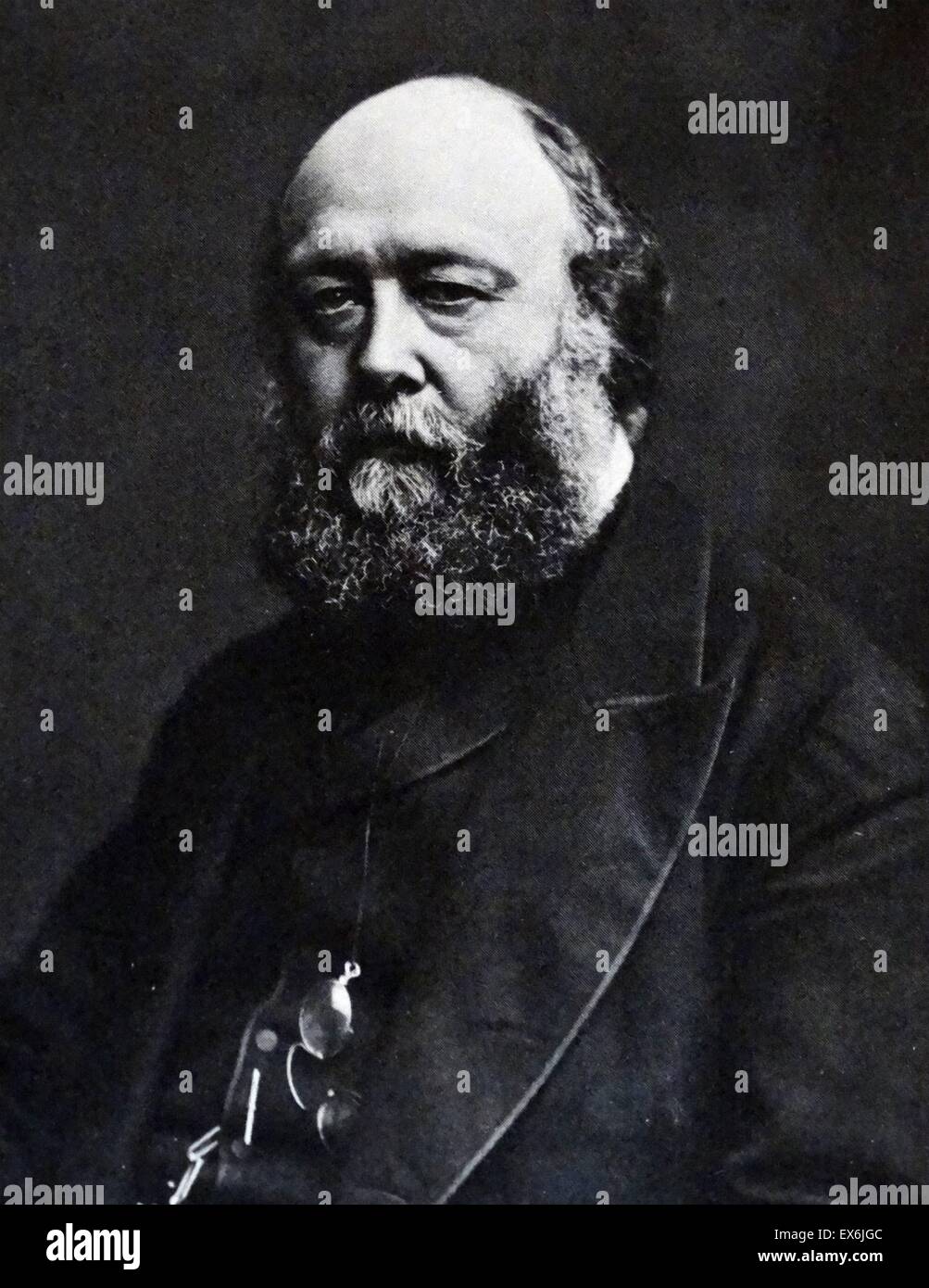 Lord Salisbury. Von The Island Race, ein 20. Jahrhundert-Buch, das die Geschichte der britischen Inseln aus vorrömischer Zeit, der viktorianischen Ära abdeckt. Geschrieben von Sir Winston Churchill und gekürzte von Timothy Baker. Stockfoto