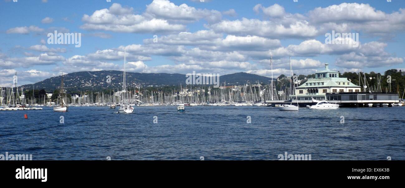 Oslo Hafen in Oslo die Hauptstadt von Norwegen 2013 Stockfoto