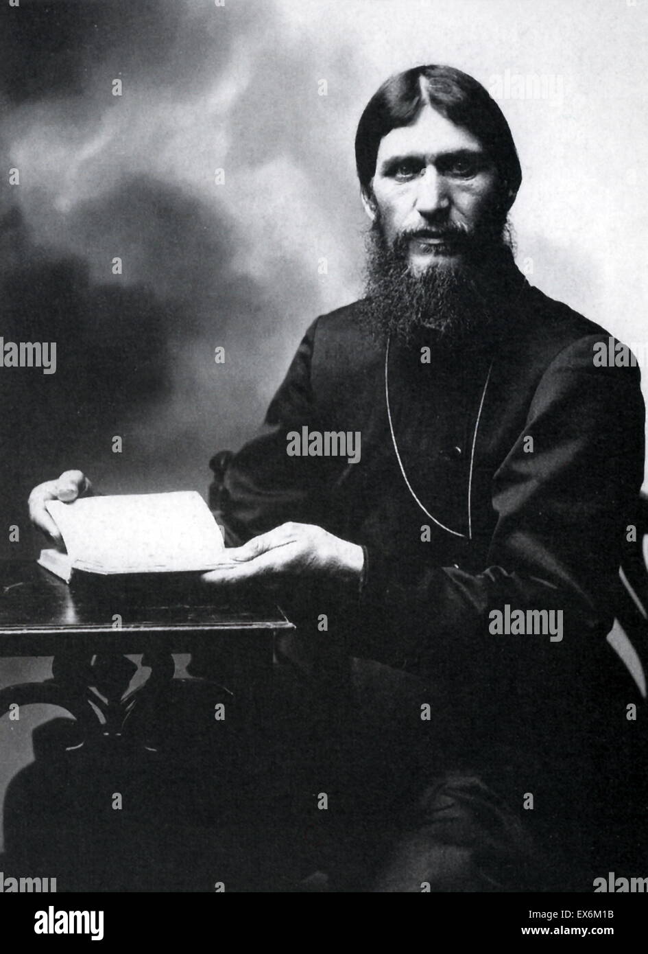 Grigori Yefimovich Rasputin (1869 – 30. Dezember 1916) russischen Bauern, mystische Wunderheiler und private Berater der Romanows. Stockfoto