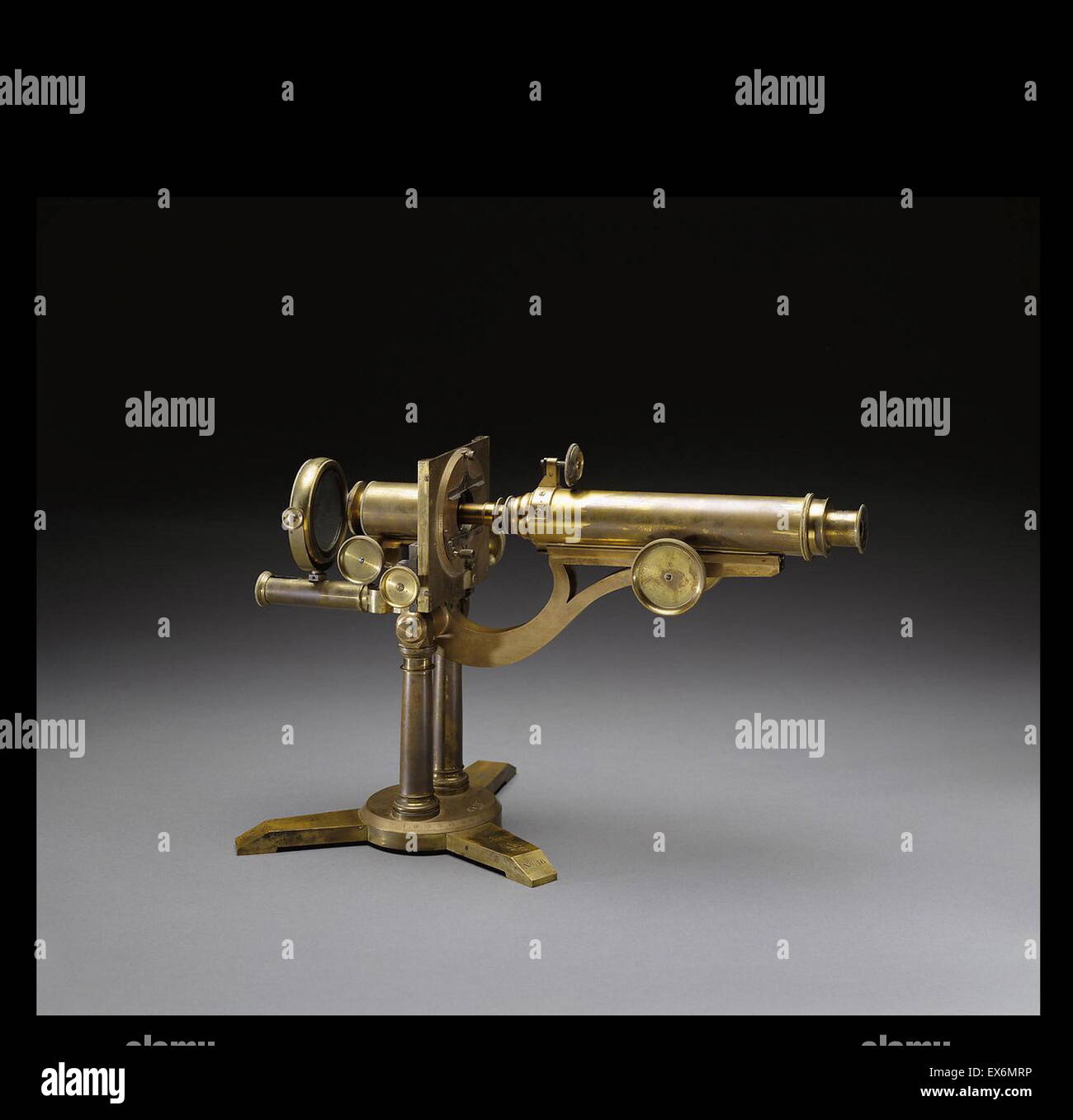 Foto von Dr. J. J. Woodward Mikroskop, Grand American Lichtmikroskop, Philadelphia; Hersteller: Joseph Zentmayer, 1864 Stockfoto