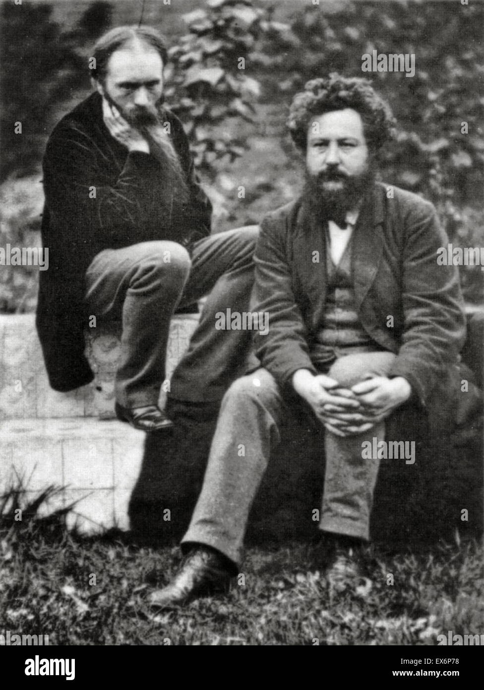 19. Jahrhundert britische Künstler Edward Burne-Jones und William Morris, 1874 Stockfoto