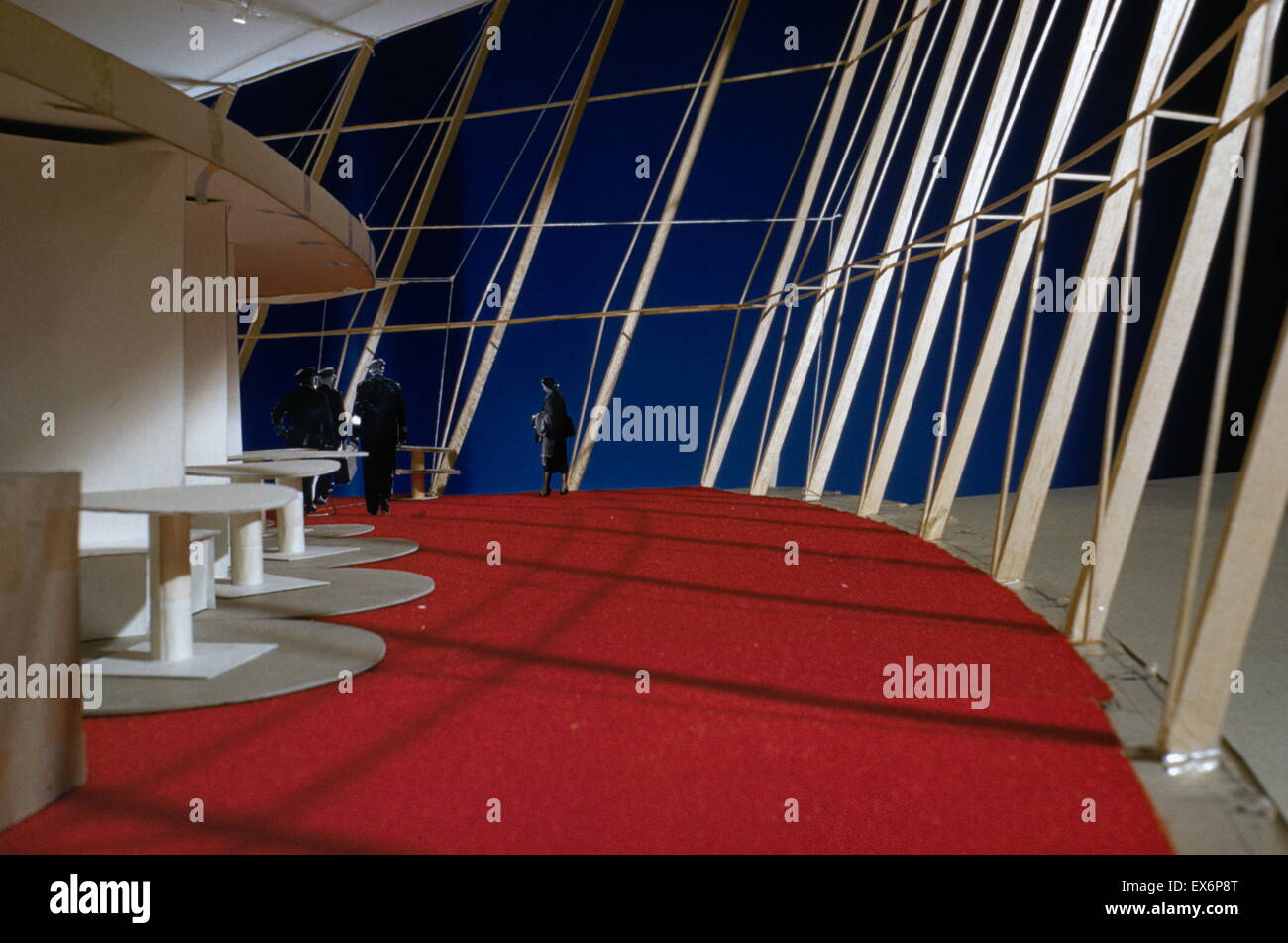 Trans World Airlines Terminal, Kennedy (ursprünglich Idlewild) Flughafen, New York, New York, 1956-62. Innen: Entworfen von dem Architekten Eero Saarinen, 1910-1961 Stockfoto