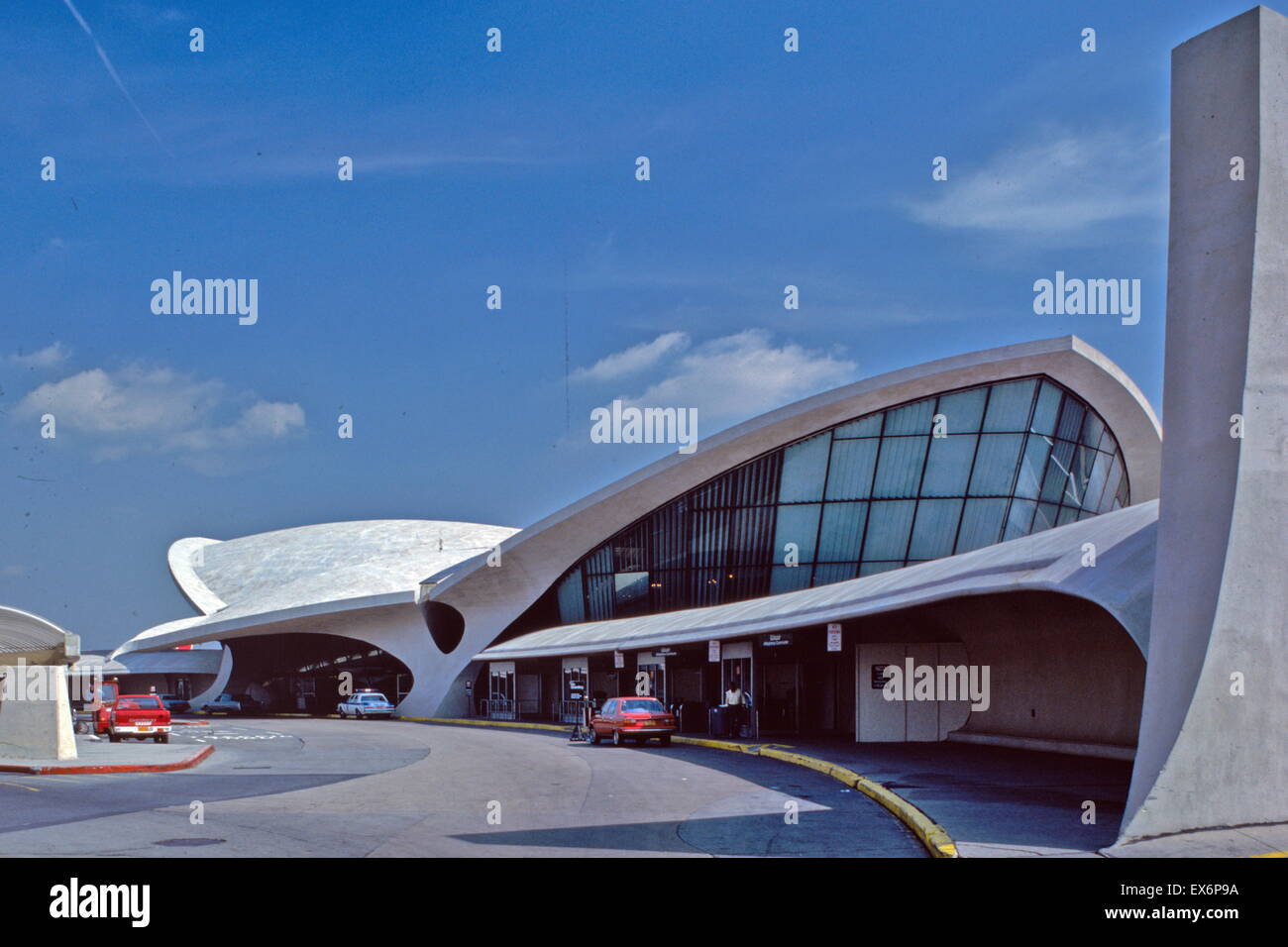 Trans World Airlines Terminal, Kennedy (ursprünglich Idlewild) Flughafen, New York, New York, 1956-62. Innen: Entworfen von dem Architekten Eero Saarinen, 1910-1961 Stockfoto