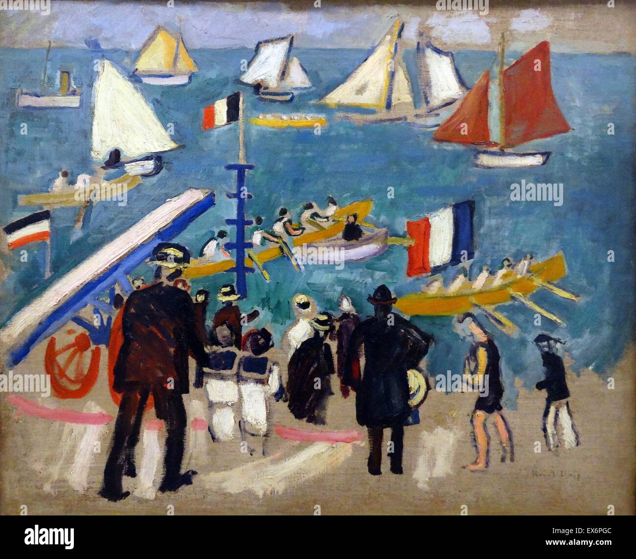 Gemälde mit dem Titel "The Regates" von Raoul Dufy (1877-1953) Französisch fauvistischen Maler. Datiert 1908 Stockfoto