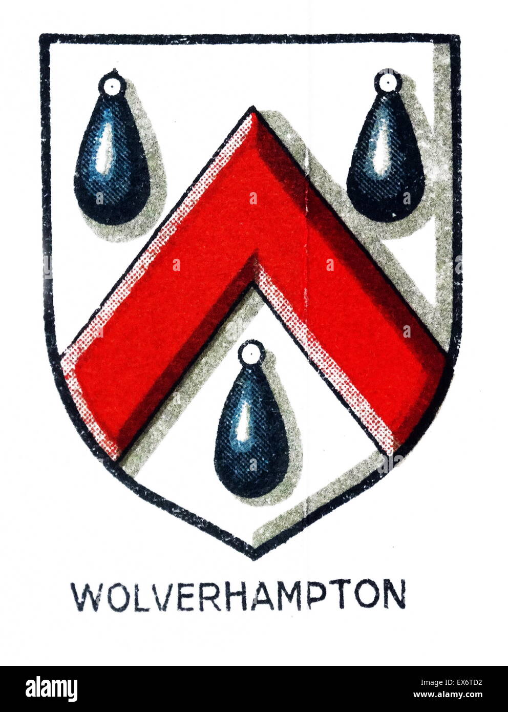 Emblem für City of Wolverhampton College, Wolverhampton, West Midlands, eine Fachhochschule. Es wurde 1999 als Ergebnis einer Fusion von Wulfrun und Bilston Hochschulen gegründet. Stockfoto